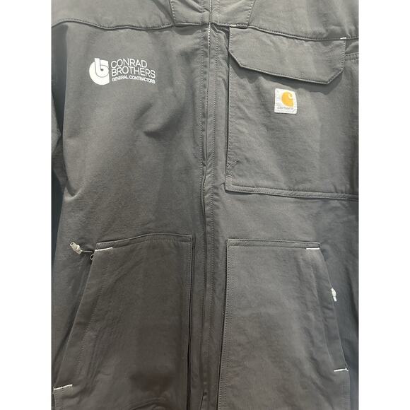 Carhartt Jacket Mens Size XL Super Dux Relaxed Fit Rain Defender Zipper Black - Picture 4 of 9